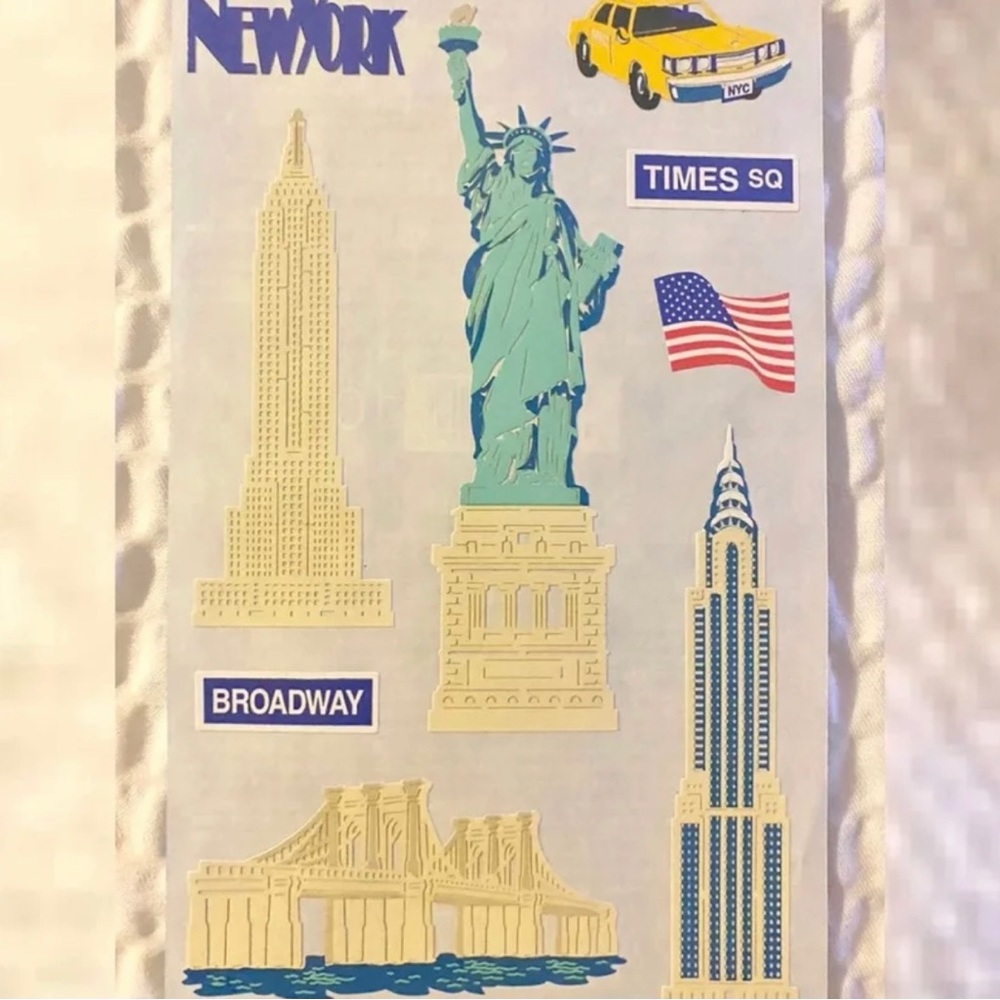💞 New NYC New York City Travel Scrapbook Craft Stickers